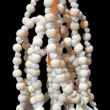 Load image into Gallery viewer, OVER 160 wood beads individually knotted on cotton rope! If your bird loves beads, they will love snapping the beads on this toy or working to undo each knot! 
